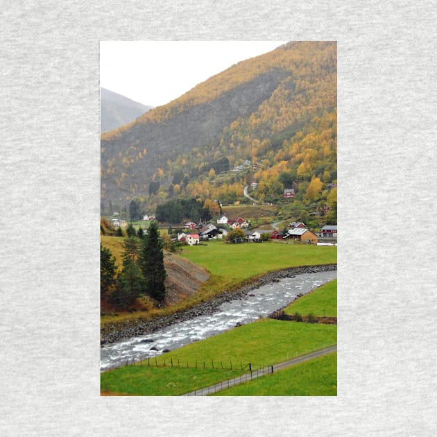 Flamsdalen Valley Flam Norway Scandinavia by AndyEvansPhotos